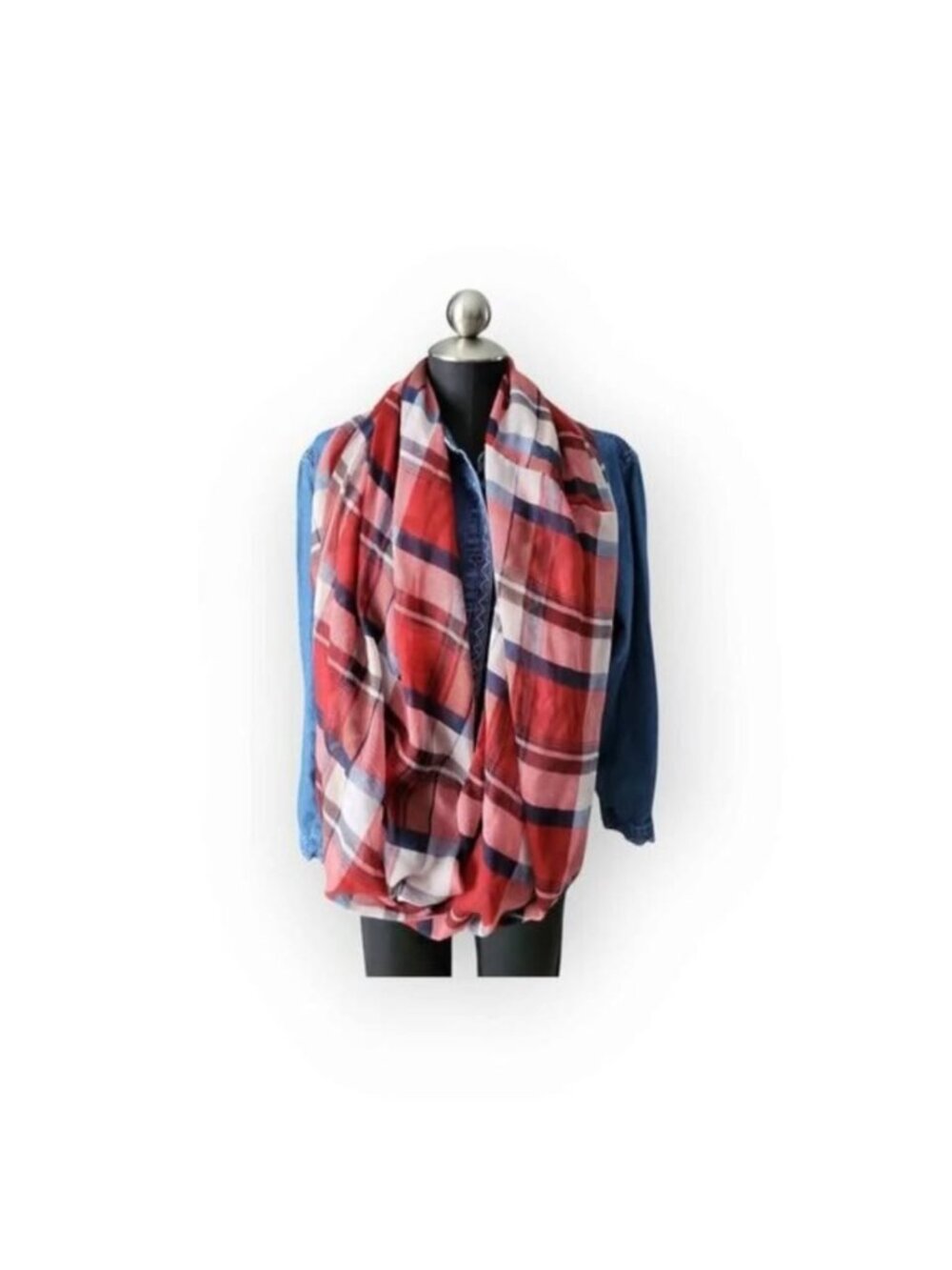 Plaid Infinity Scarf